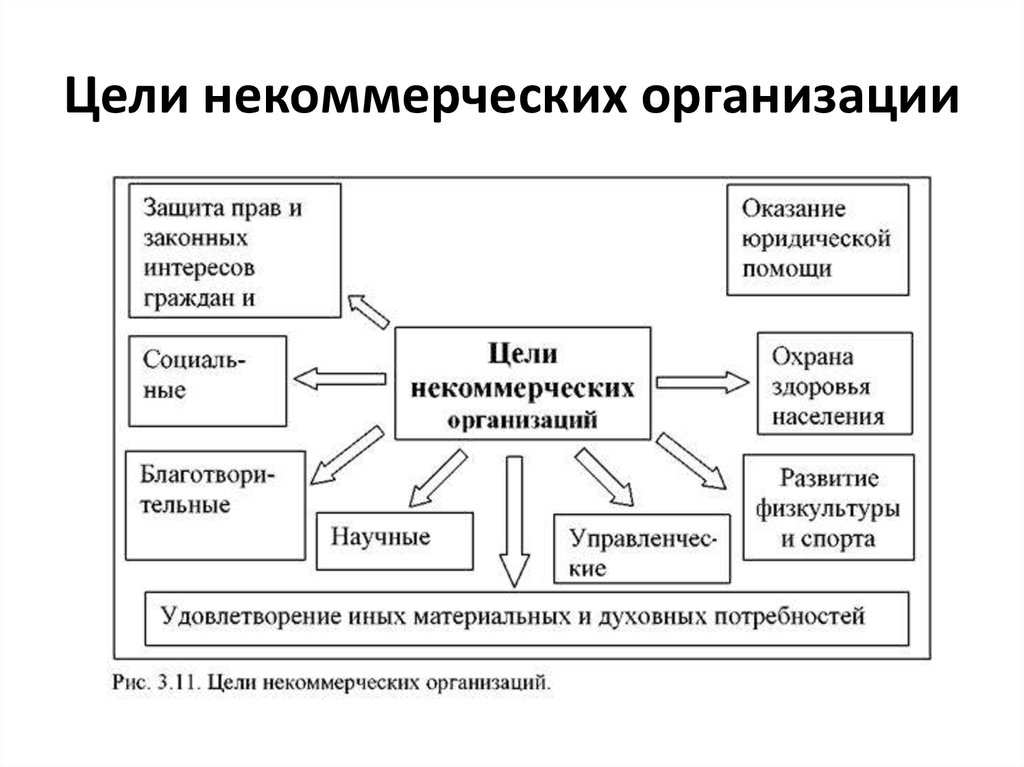 Виды общественных организаций схема