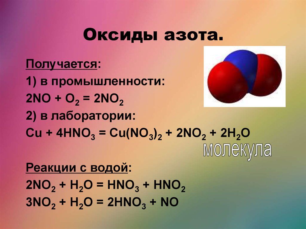 Класс оксида n2o3. Оксиды азота формула no2. Оксид азота 1 и вода реакция. Оксид азота 2 реакции. Реакции с оксидами азота.