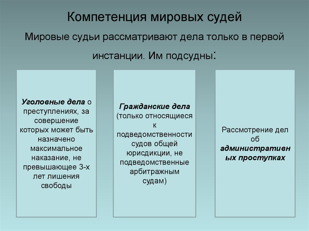 Особенности производства у мирового судьи презентация