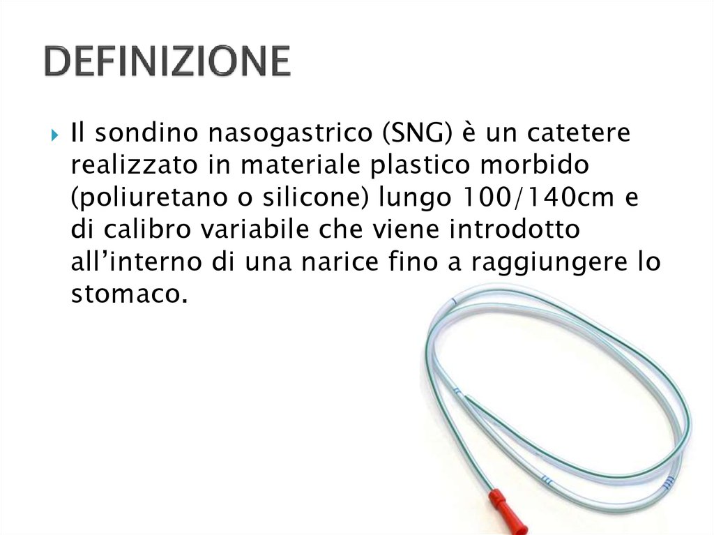 Il sondino nasogastrico - online presentation