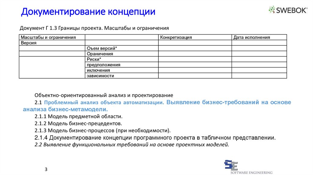 Масштаб проекта пример