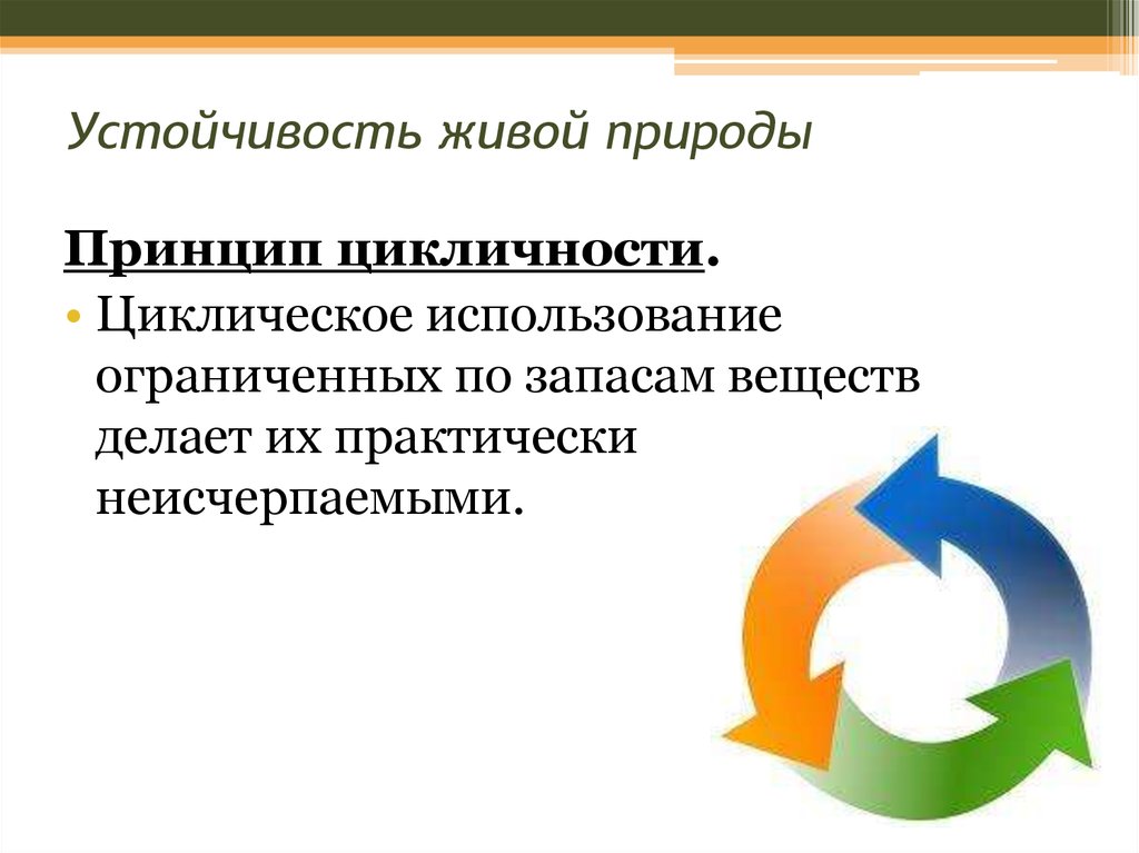 Основные законы устойчивости живой природы презентация