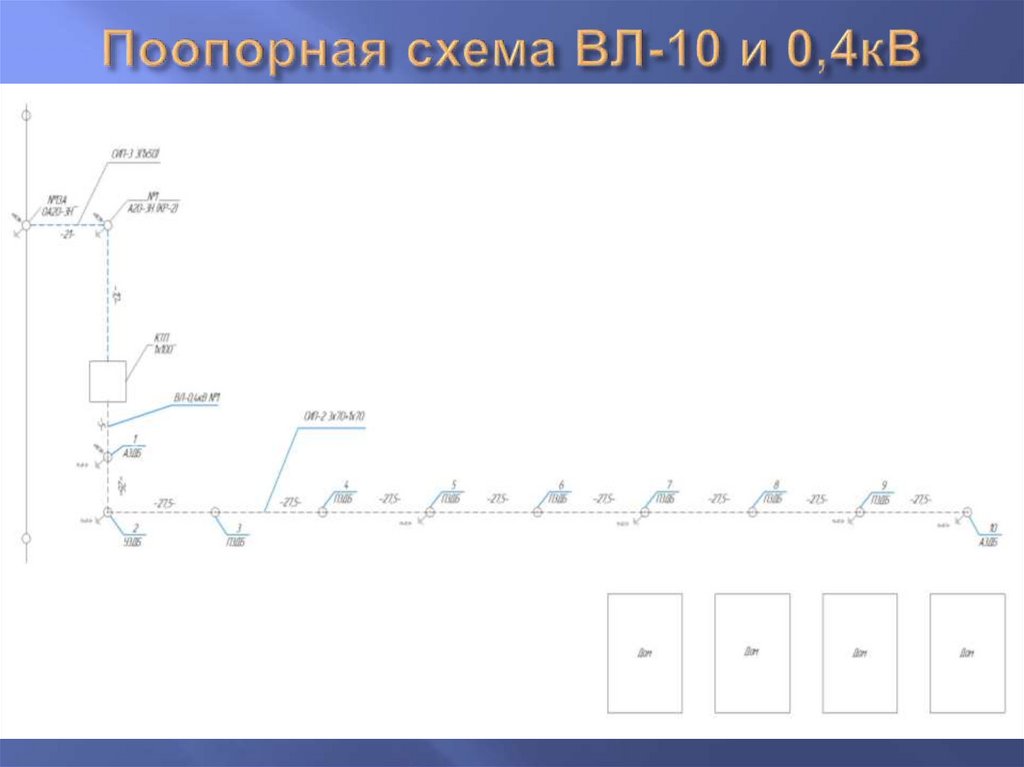 Поопорные схемы вл