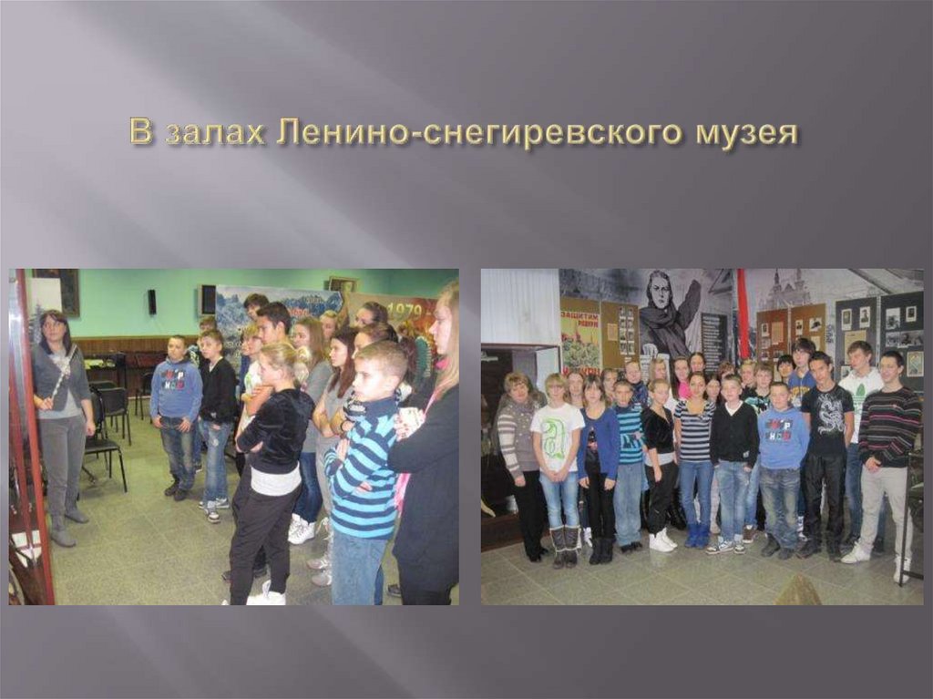 В залах Ленино-снегиревского музея