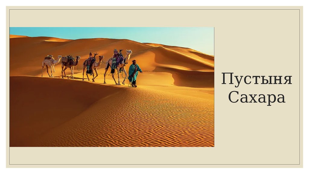 Пустыня Сахара