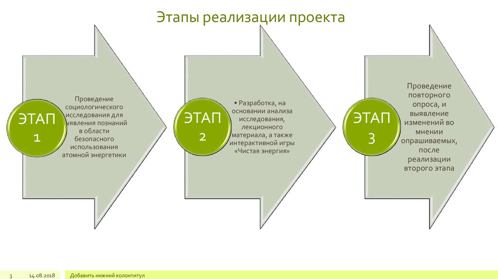 Стадия реализации проекта это