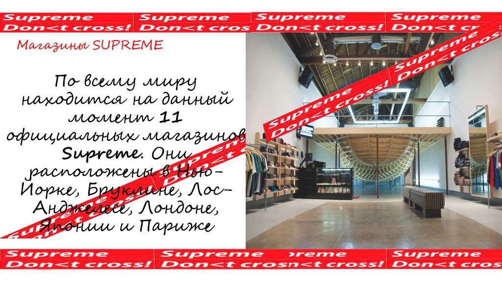 Магазины SUPREME