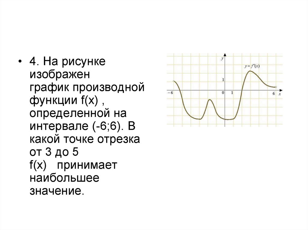 Функция 6x 5 8. График функции f(x), определенной на интервале (-6; 6).. График производной. На рисунке изображена производная функции. На рисунке график производной функции определенной на интервале -6 6.