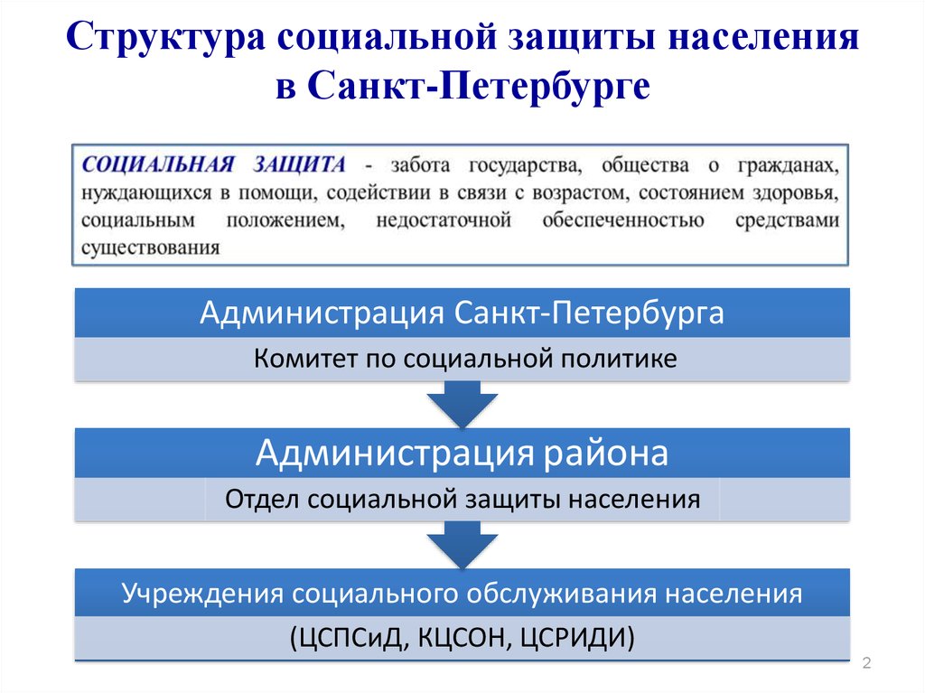 Система социальной защиты схема