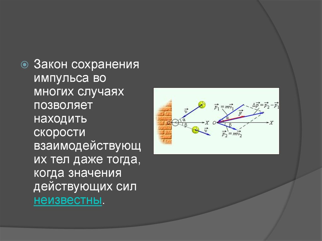 Законы сохранения ответы