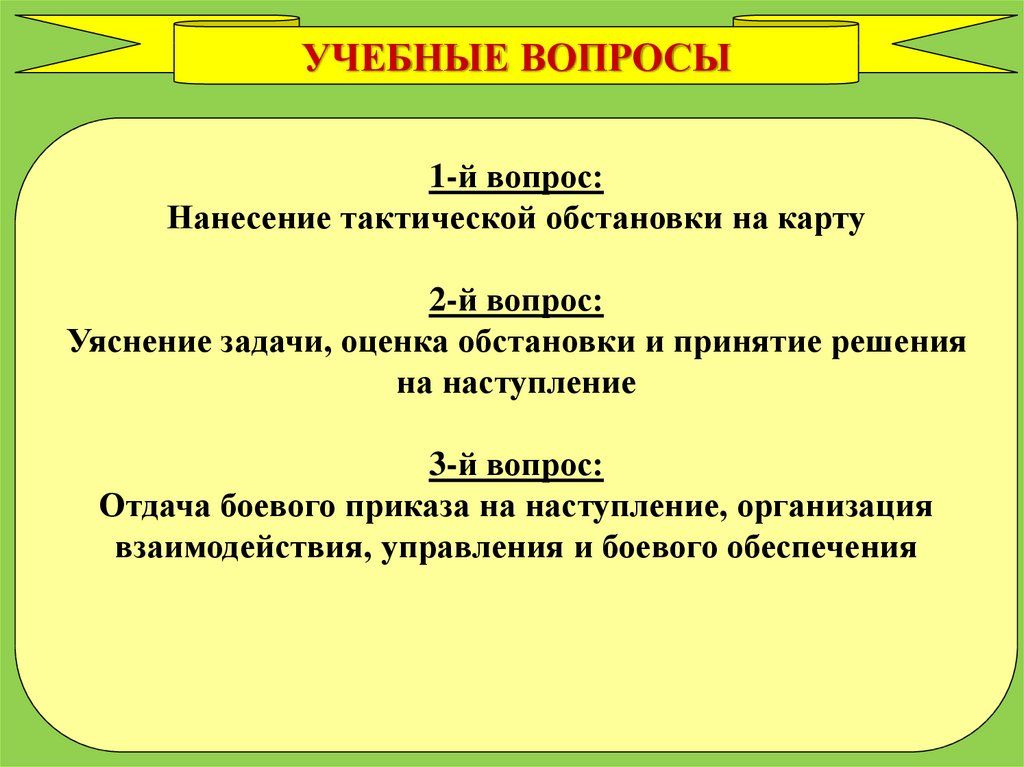 Порядок отдачи и выполнения приказа