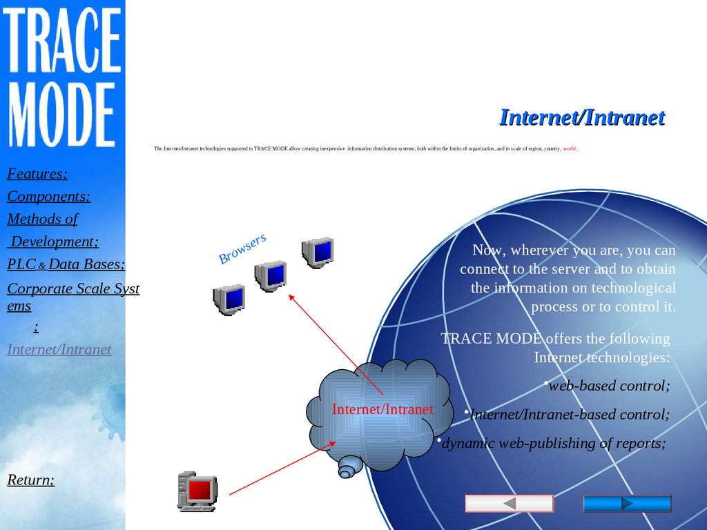 Base con. Презентация SCADA Trace Mode. SCADA система Trace Mode презентация. Развитие Internet/Intranet технологий. Trace Mode ДГУ.