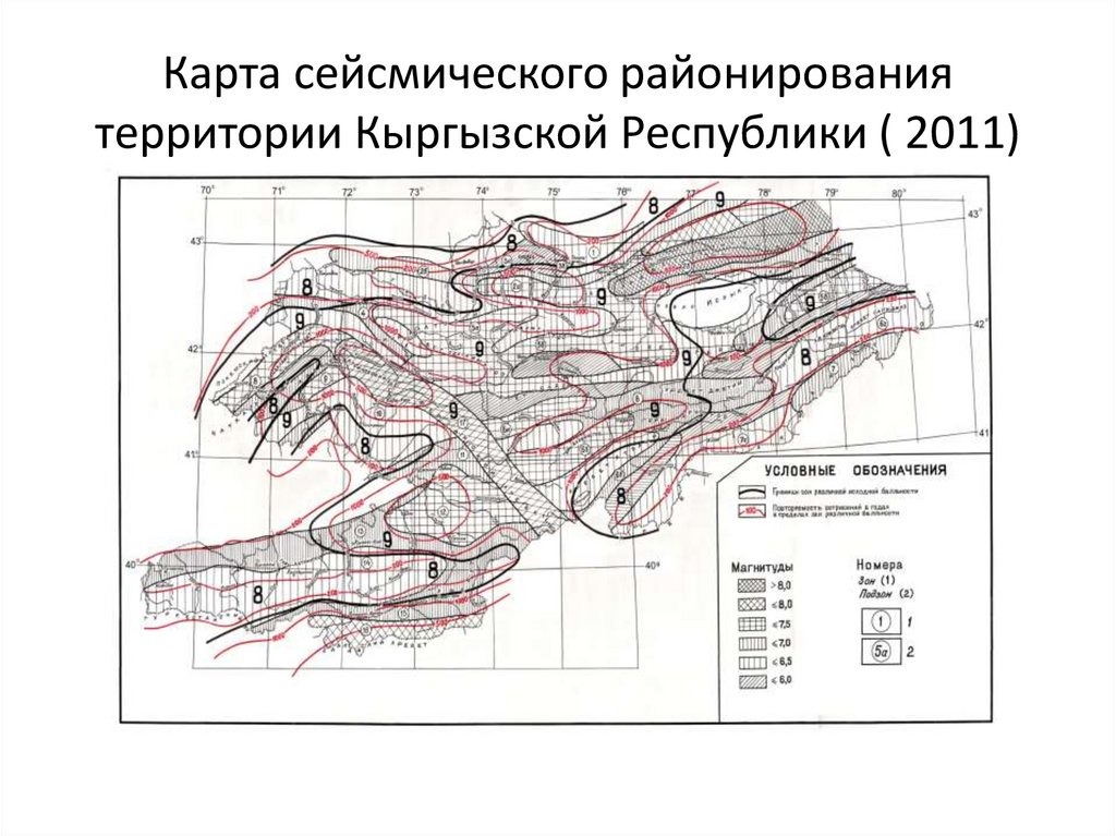 Сейсмическая карта испании