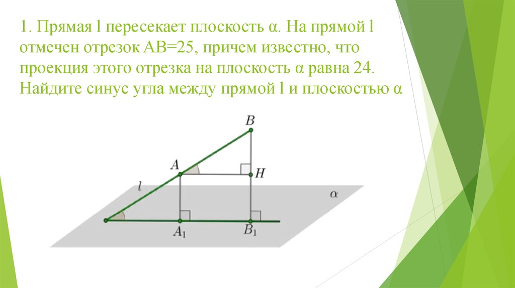 Прямая ав пересекает