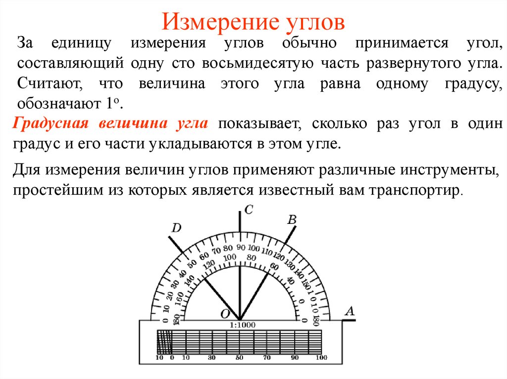 Измерение углов 7 класс презентация атанасян