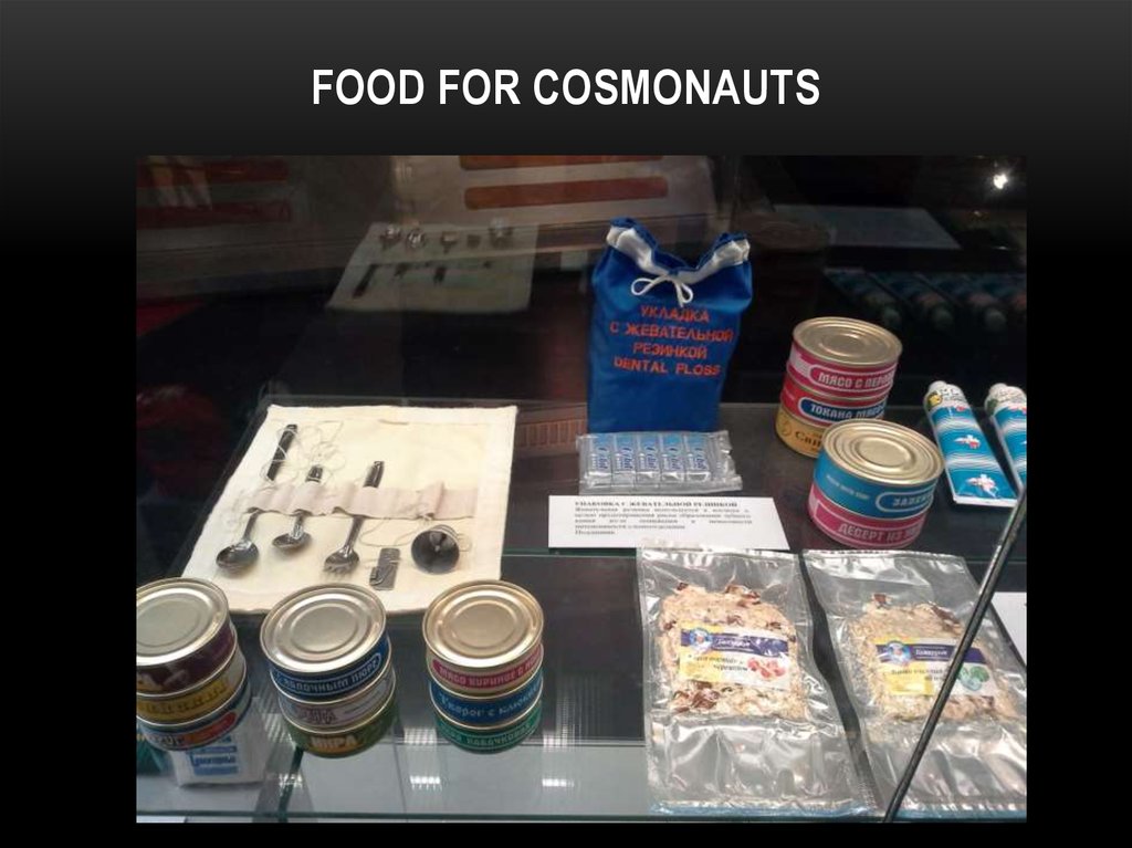 FOOD FOR COSMONAUTS