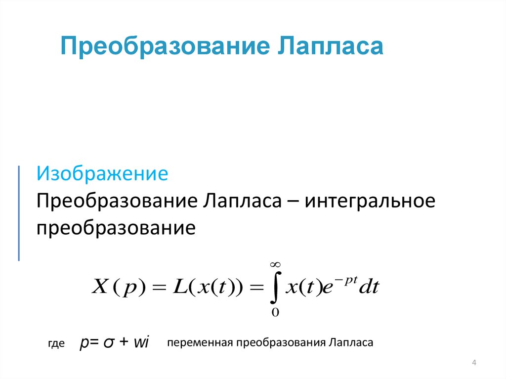 Изображение производной по лапласу