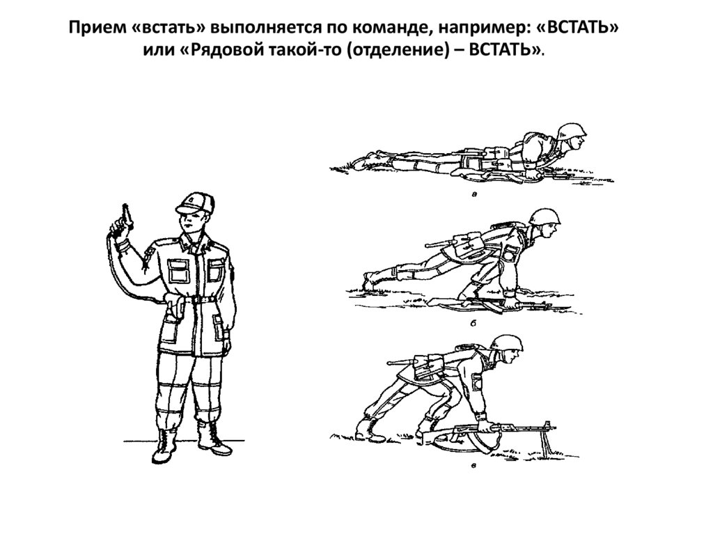 План конспект действия солдата в бою