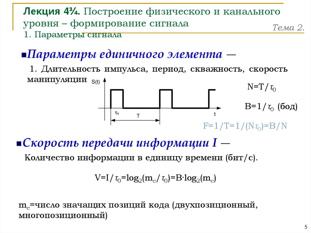 Параметры сигнала. Параметры сигнала 1vss. Формула сигнала. Формирование канального уровня. Основные параметры сигналов связи.