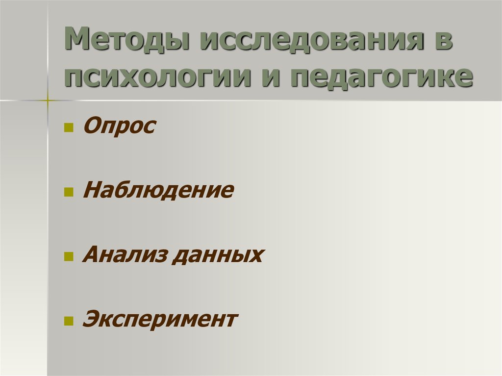 Опрос в педагогике презентация