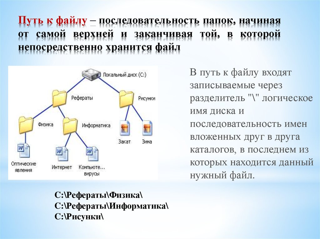 Получить все файлы в папке