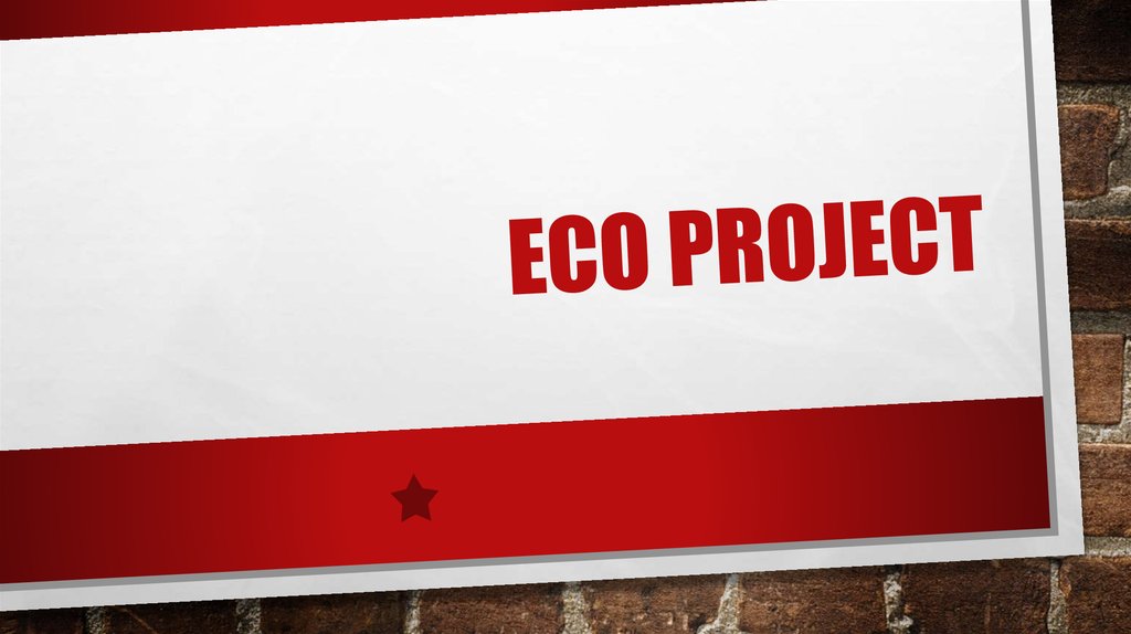 Eco project