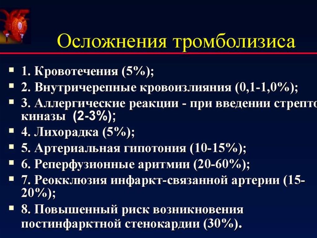 Тромболитическая терапия презентация