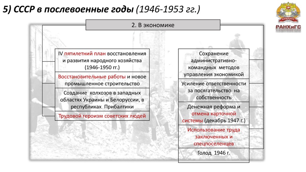 Презентация на тему золотой фонд отечественной культуры произведения искусства 1946 1953