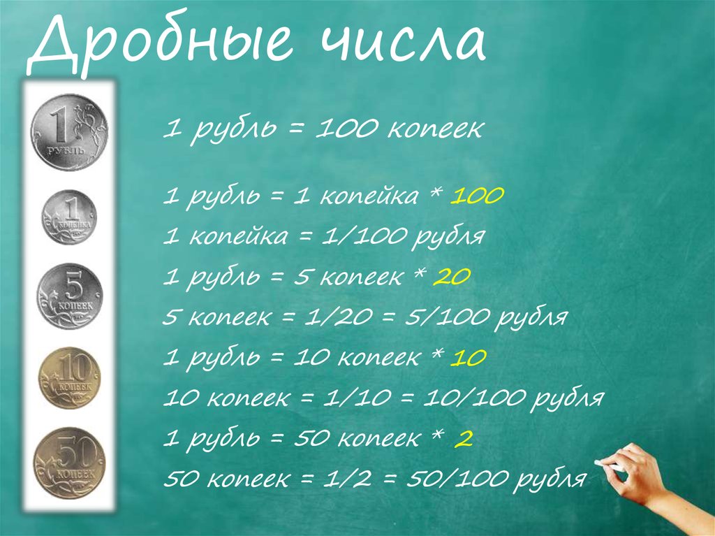 Дробные числа