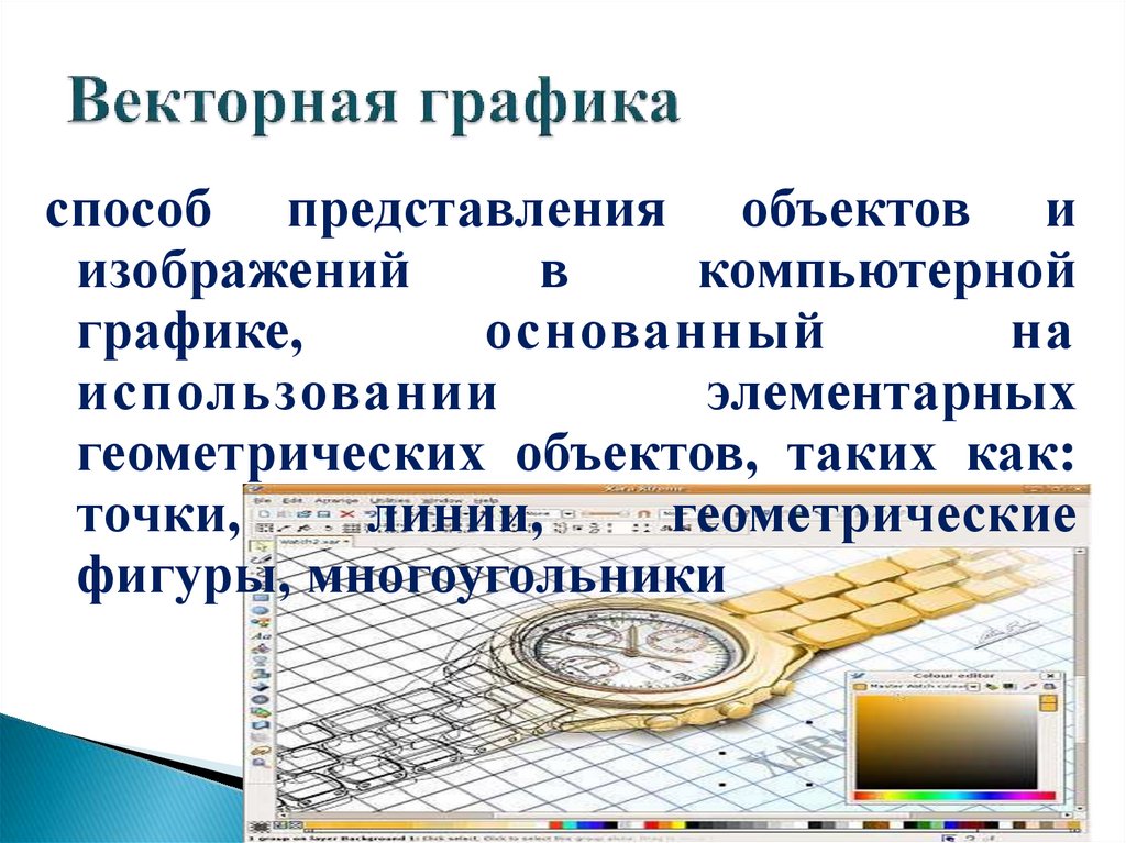 Способ представления объектов и изображений в компьютерной графике