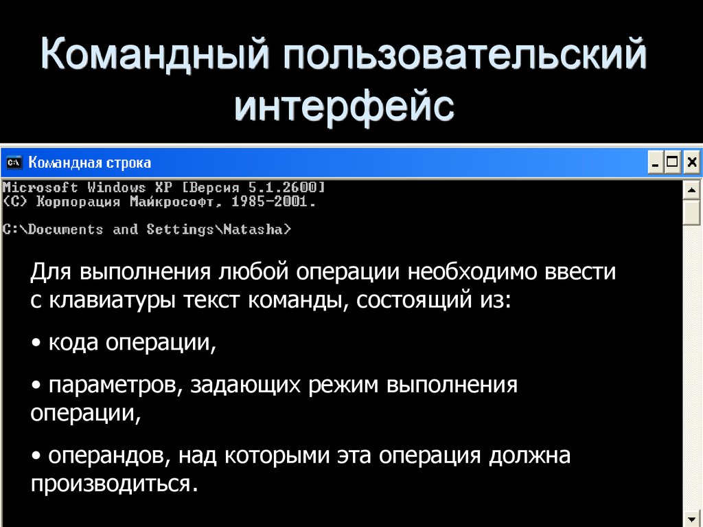 Почему командный пользовательский интерфейс