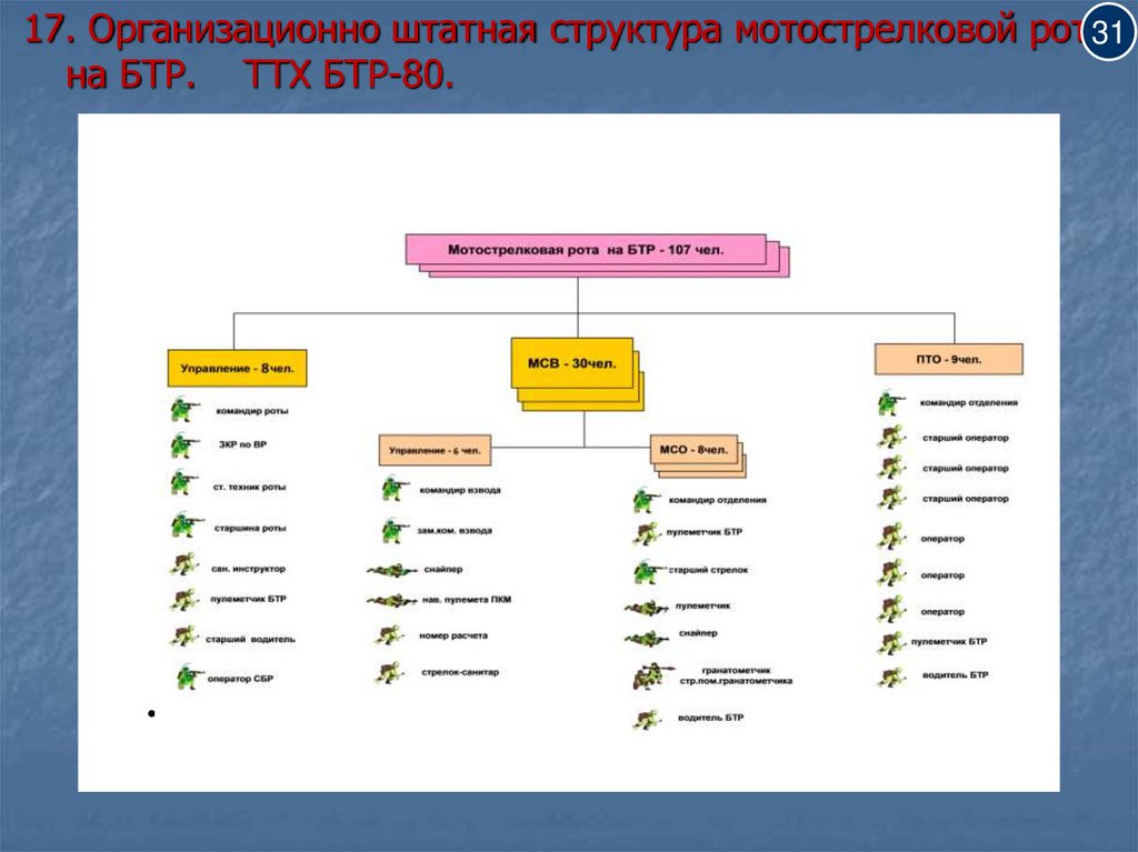 Схема организационно штатной структуры св вс рф