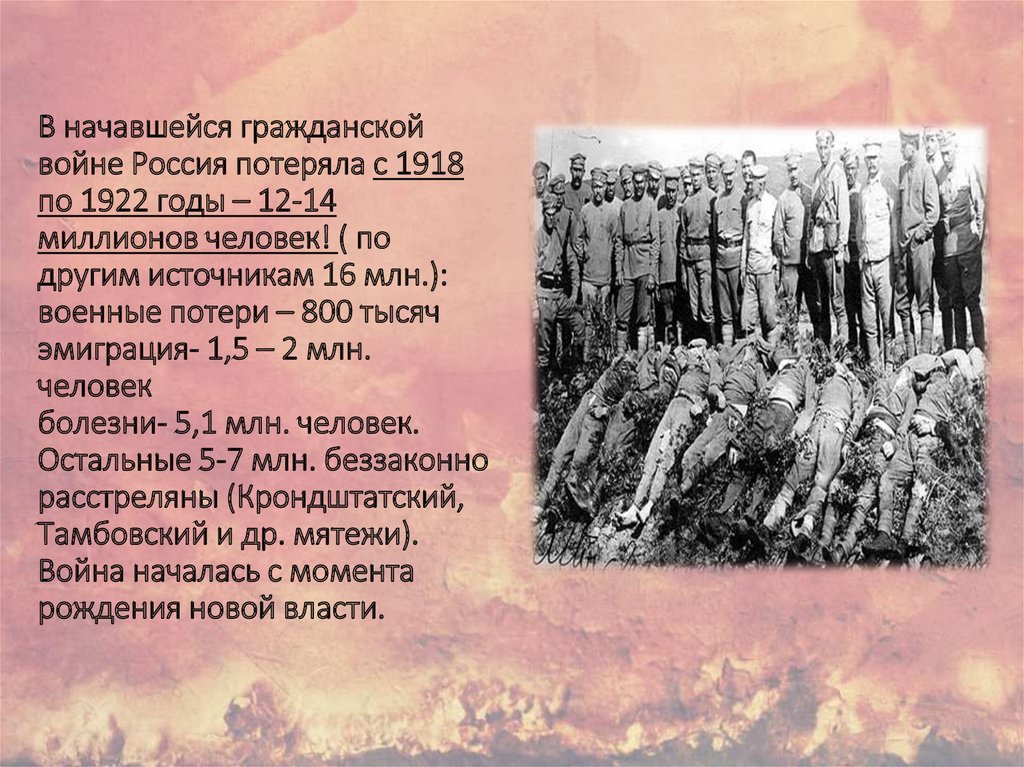 Сочинение: Гражданская война в произведениях русских писателей ХХ века
