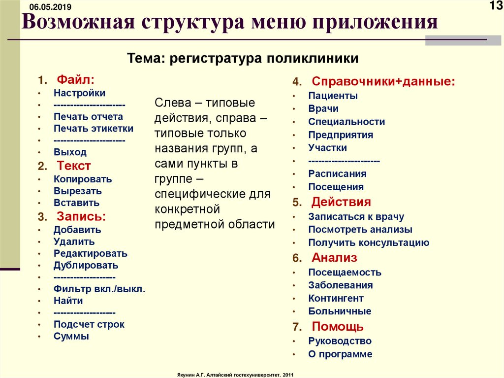 Возможно структура