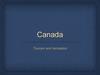 Canada. Tourism and recreation