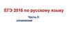 ЕГЭ 2016 по русскому языку. Часть II, сочинение