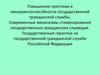 Повышение престижа и конкурентоспособности государственной гражданской службы