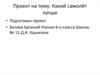 На вооружение в 2018-м.  Какой самолёт лучше.  6 класс