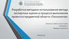 Разработка методики использования метода экспертных оценок в процессе выполнения проекта в предметной области «Технология»