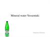 Mineral water Yessentuki