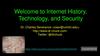 Welcome to Internet History, Technology, and Security
