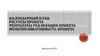 Календарный план. Ресурсы проекта. Результаты реализации проекта. Мультипликативность проекта