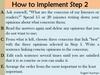 How to implement Step 2