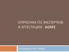 Опросник по экспертизе и аттестации - AGREE
