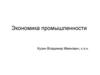 Экономика промышленности