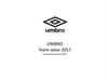 UMBRO. Ассортимент коллекции