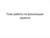 План работы по реализации проекта