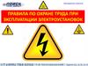 Правила безопасности при эксплуатации электроустановок для работников из числа электротехнического персонала. (Тема 5)