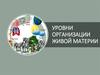 Уровни организации живой материи