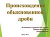 Происхождение обыкновенной дроби